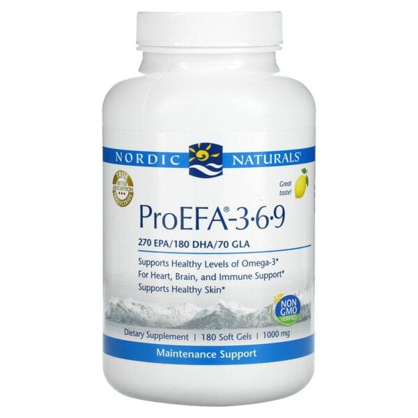 Nordic Naturals ProEFA - 3.6.9, Lemon - 180 softgels