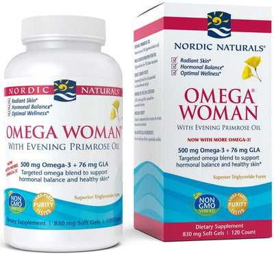 Nordic Naturals Supplements Omega Woman, 500mg - 120 softgels