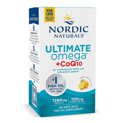 Nordic Naturals Ultimate Omega + CoQ10, 1280mg Lemon - 60 softgels