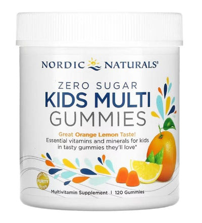Nordic Naturals Vitamins & Minerals Kids Multi Zero Sugar, Orange Lemon - 120 gummies
