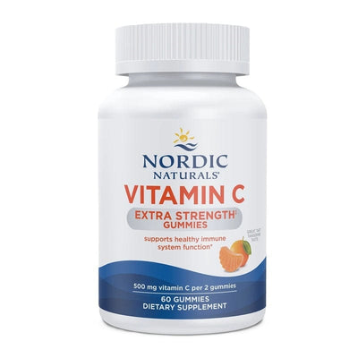 Nordic Naturals Vitamins & Minerals Vitamin C Extra Strength Gummies, Tangerine - 60 gummies