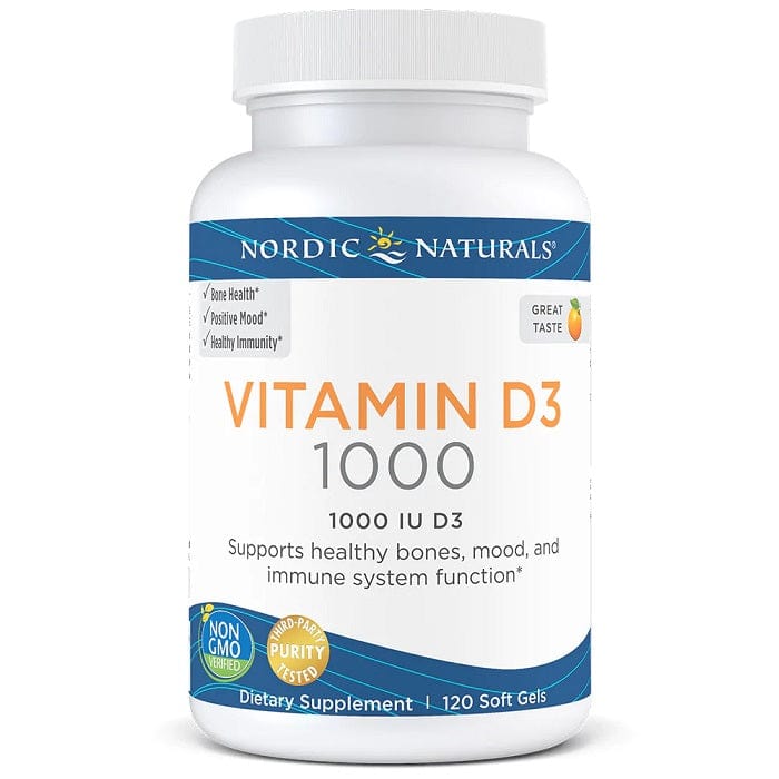 Nordic Naturals Vitamins & Minerals Vitamin D3, 1000 IU Orange - 120 softgels