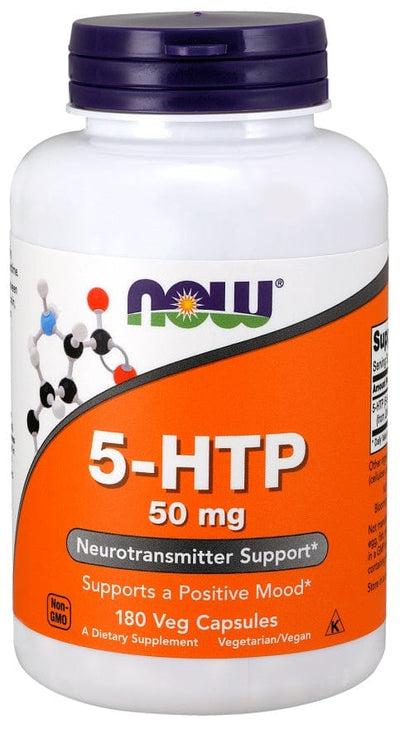 NOW Foods 5-HTP, 50mg - 180 vcaps