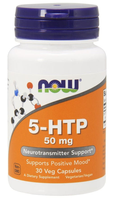 NOW Foods 5-HTP, 50mg - 30 vcaps