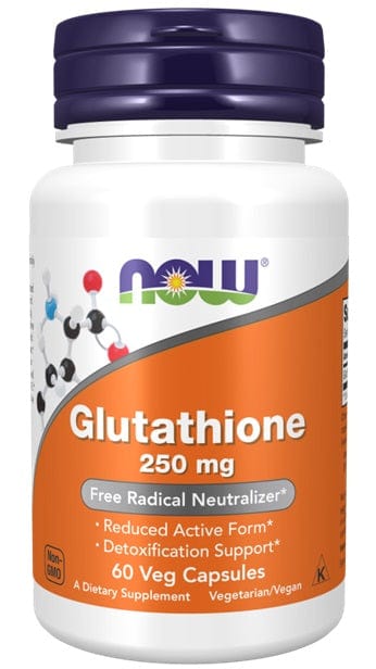 NOW Foods Amino Acids and BCAAs Glutathione, 250mg - 60 vcaps