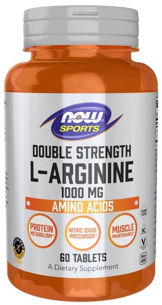 NOW Foods Amino Acids and BCAAs L-Arginine, 1000mg - 60 tablets