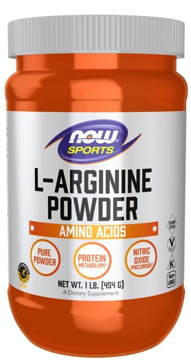 NOW Foods Amino Acids and BCAAs L-Arginine, Powder - 454 grams