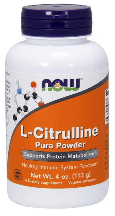NOW Foods Amino Acids and BCAAs L-Citrulline, Pure Powder - 113 grams