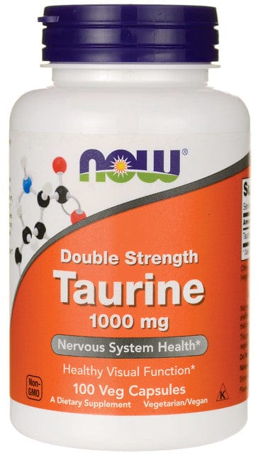 NOW Foods Amino Acids and BCAAs Taurine, 1000mg Double Strength - 100 vcaps
