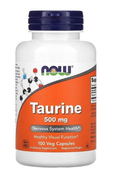 NOW Foods Amino Acids and BCAAs Taurine, 500mg - 100 caps
