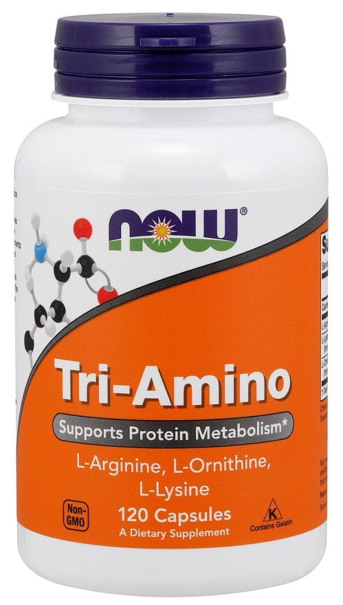 NOW Foods Amino Acids and BCAAs Tri-Amino - 120 caps