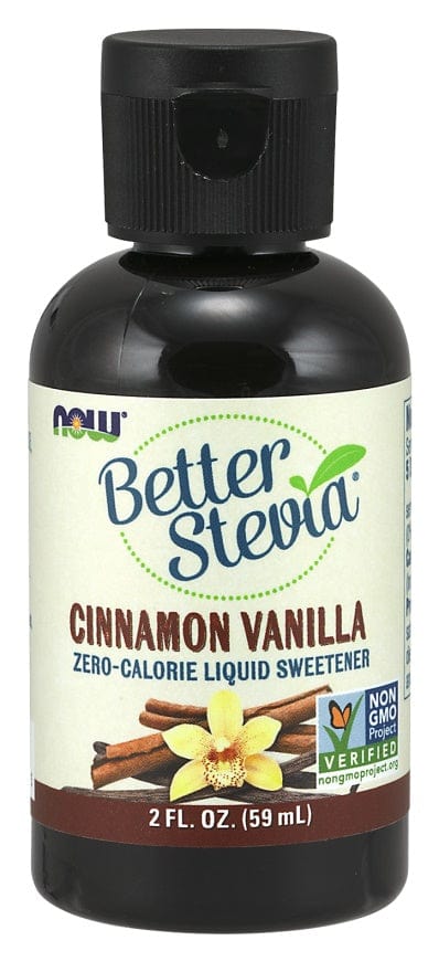 NOW Foods Better Stevia Liquid, Cinnamon Vanilla - 59 ml.