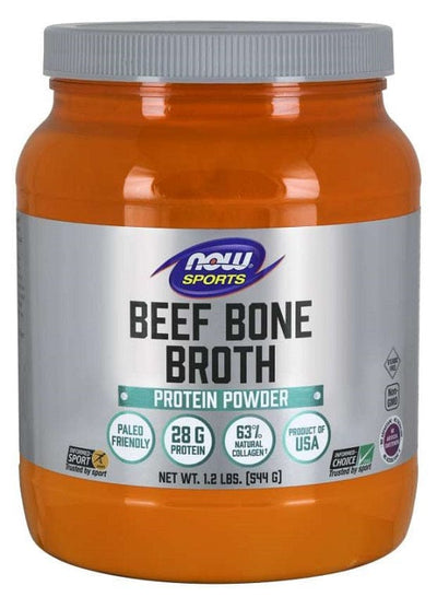 NOW Foods Bone Broth, Beef Powder - 544g