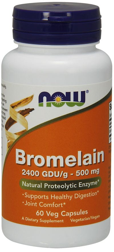 NOW Foods Bromelain, 500mg - 60 vcaps