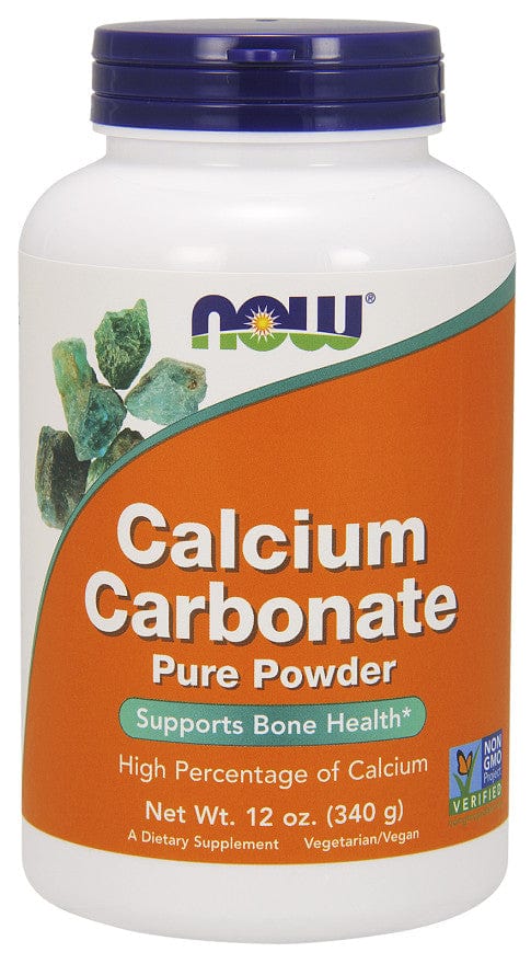 NOW Foods Calcium Carbonate, Pure Powder - 340g