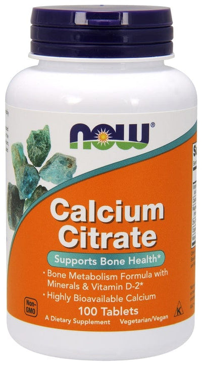 NOW Foods Calcium Citrate with Minerals & Vitamin D-2 - 100 tabs