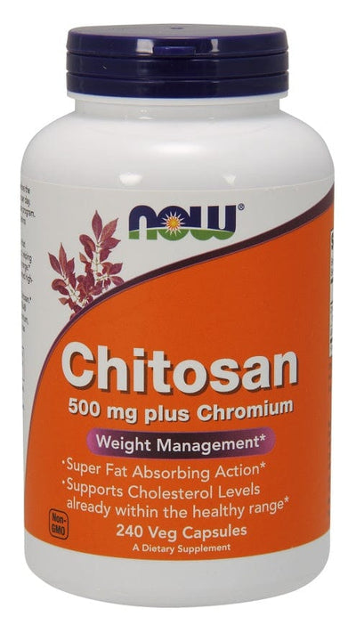 NOW Foods Chitosan, 500mg Plus Chromium - 240 vcaps