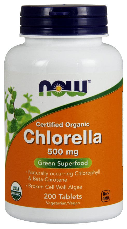 NOW Foods Chlorella, 500mg Organic - 200 tabs