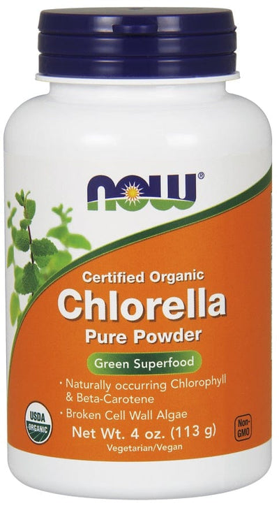 NOW Foods Chlorella, Organic Pure Powder - 113g