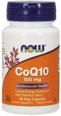 NOW Foods CoQ10 with Hawthorn Berry, 100mg - 30 vcaps