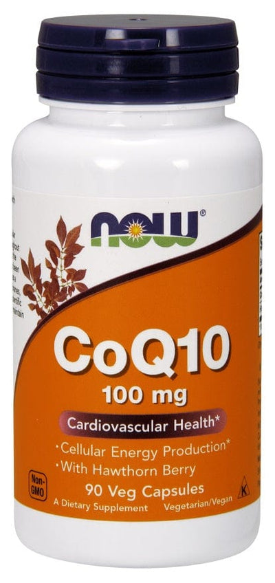 NOW Foods CoQ10 with Hawthorn Berry, 100mg - 90 vcaps