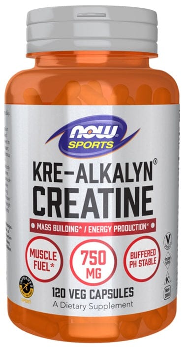 NOW Foods Creatine Supplements Kre-Alkalyn Creatine - 120 vcaps