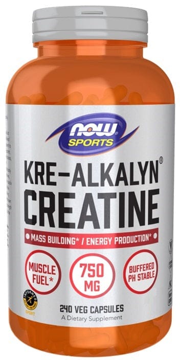 NOW Foods Creatine Supplements Kre-Alkalyn Creatine - 240 vcaps