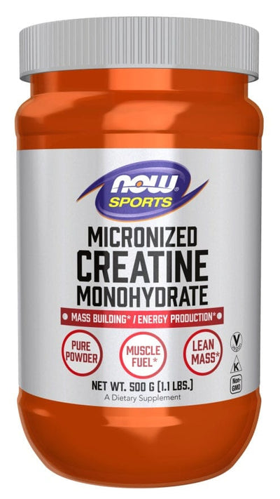 NOW Foods Creatine Supplements Micronized Creatine Monohydrate - 500 grams