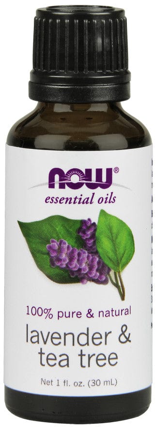 NOW Foods Essential Oil, Lavender & Tea Tree Oil - 30 ml.