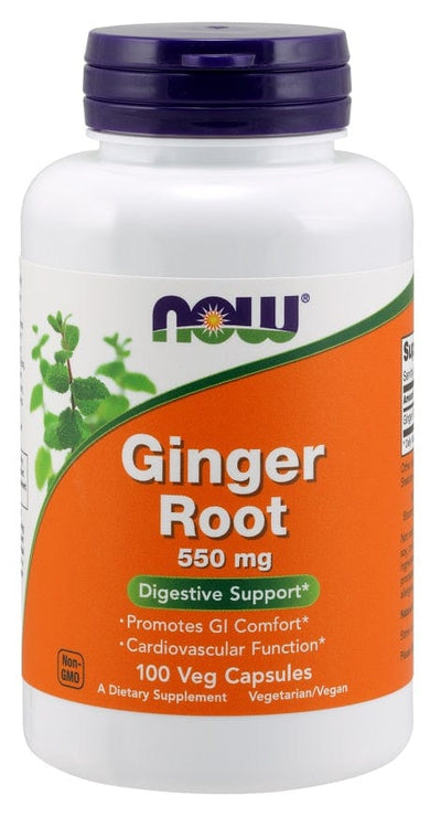 NOW Foods Ginger Root, 550mg - 100 vcaps