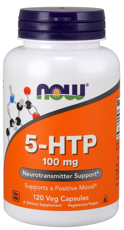NOW Foods Health and Wellbeing 5-HTP, 100mg - 120 vcaps