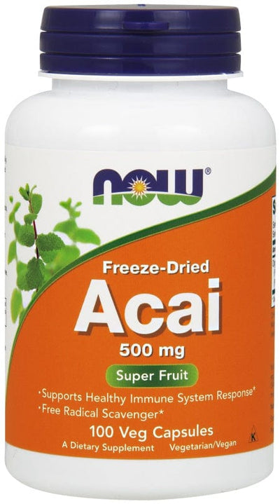 NOW Foods Health and Wellbeing Acai, 500mg - 100 vcaps