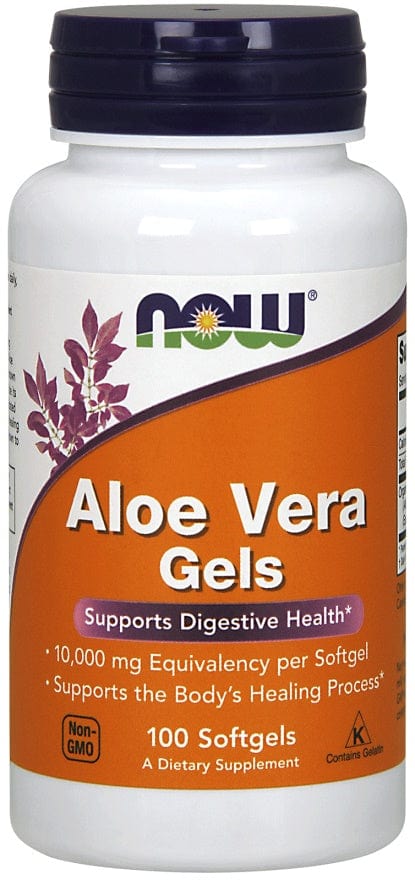 NOW Foods Health and Wellbeing Aloe Vera Gels - 100 softgels