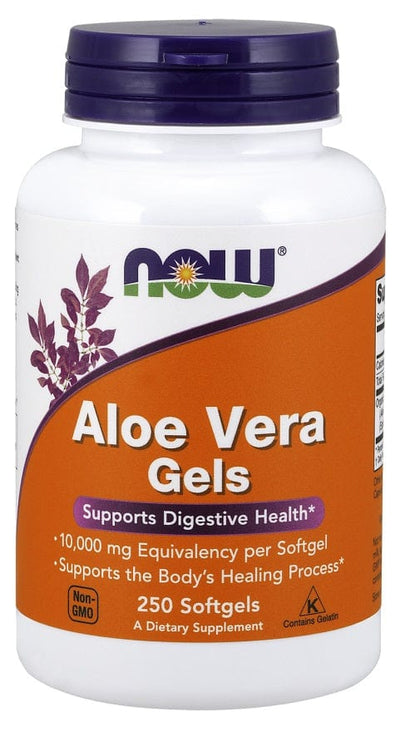 NOW Foods Health and Wellbeing Aloe Vera Gels - 250 softgels