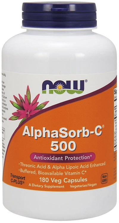 NOW Foods Health and Wellbeing AlphaSorb-C, 500mg - 180 vcaps