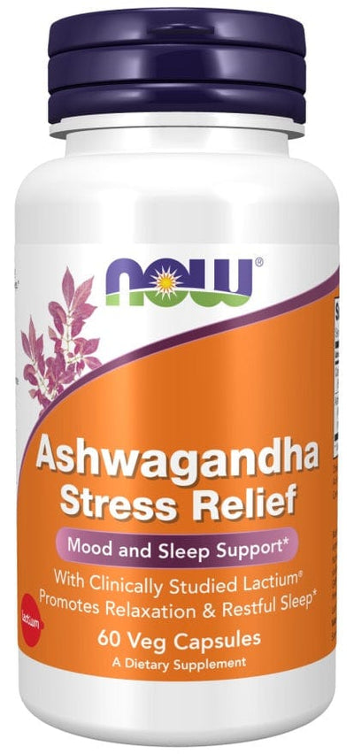 NOW Foods Health and Wellbeing Ashwagandha Stress Relief - 60 vcaps