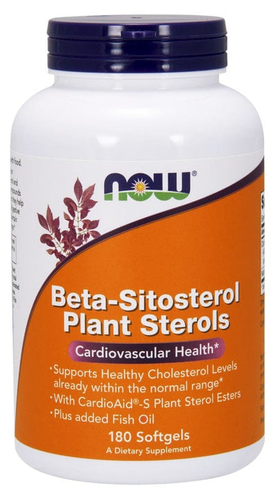 NOW Foods Health and Wellbeing Beta-Sitosterol Plant Sterols - 180 softgels