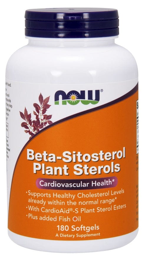NOW Foods Health and Wellbeing Beta-Sitosterol Plant Sterols - 180 softgels
