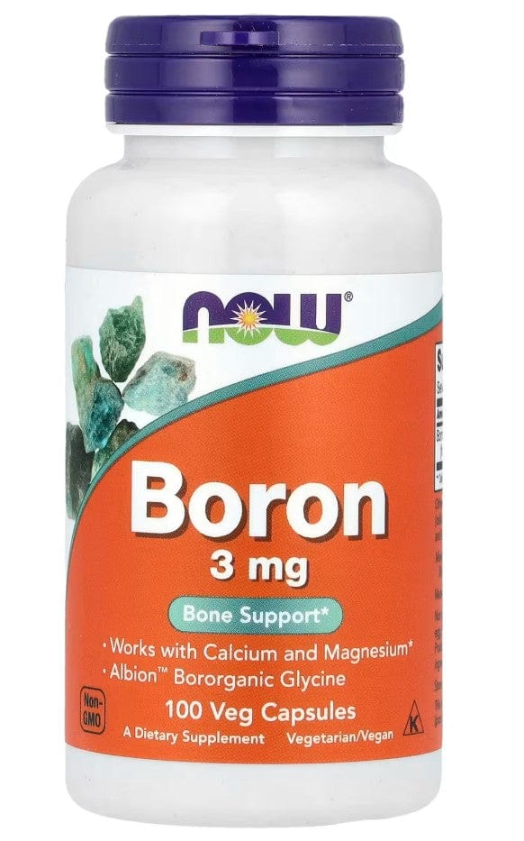 NOW Foods Health and Wellbeing Boron, 3mg - 100 caps