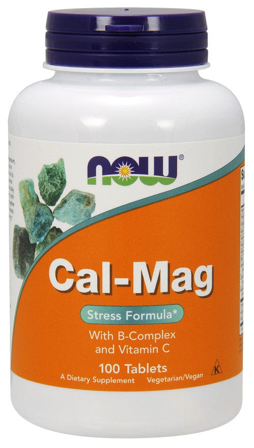NOW Foods Health and Wellbeing Cal-Mag with B-Complex and Vitamin C - 100 tablets
