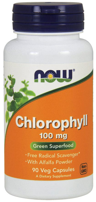 NOW Foods Health and Wellbeing Chlorophyll, 100mg - 90 vcaps
