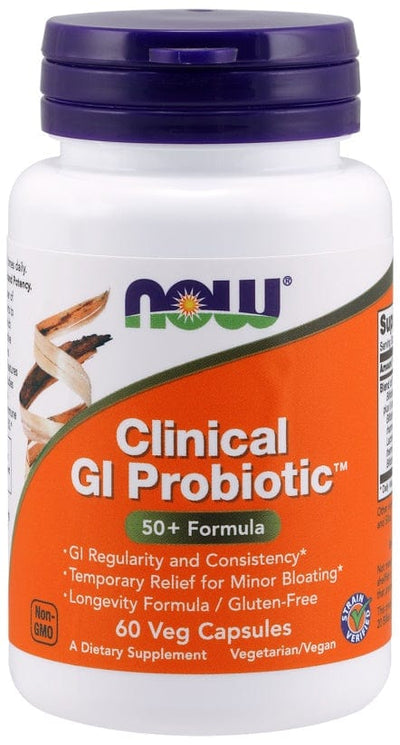 NOW Foods Health and Wellbeing Clinical GI Probiotic - 60 vcaps