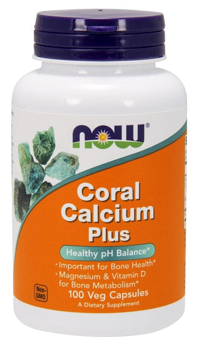 NOW Foods Health and Wellbeing Coral Calcium Plus - 100 vcaps