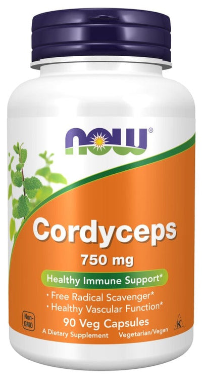 NOW Foods Health and Wellbeing Cordyceps, 750mg - 90 vcaps