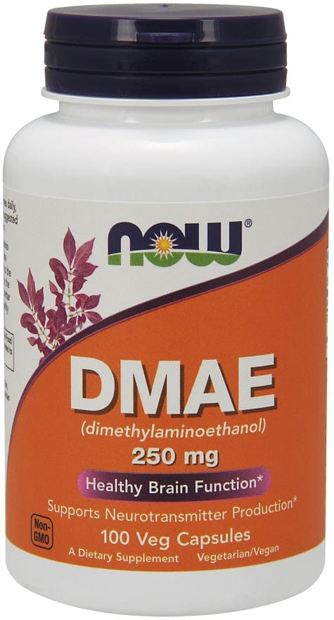 NOW Foods Health and Wellbeing DMAE (Dimethylaminoethanol), 250mg - 100 vcaps