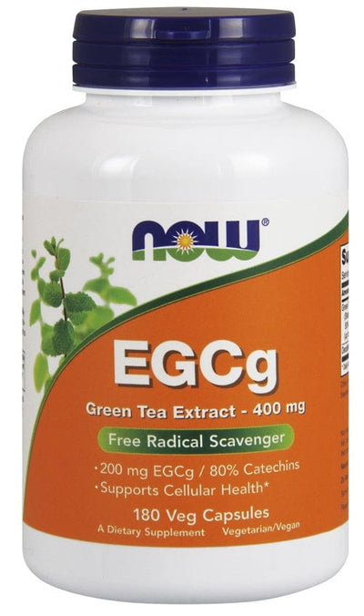 NOW Foods Health and Wellbeing EGCg Green Tea Extract, 400mg - 180 vcaps