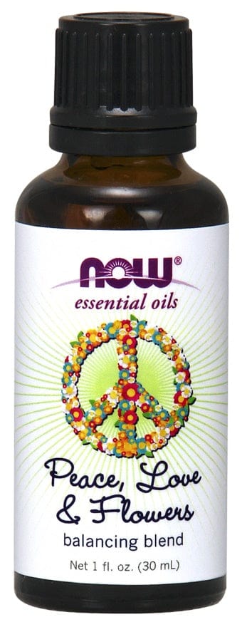 NOW Foods Health and Wellbeing Essential Oil, Peace Love & Flowers Oil Blend - 30ml