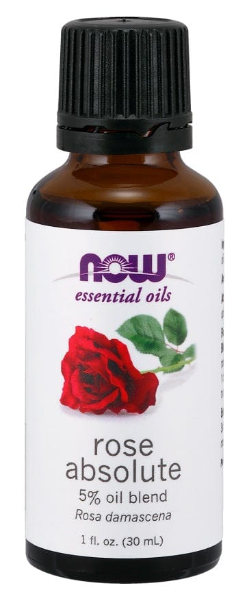 NOW Foods Health and Wellbeing Essential Oil, Rose Absolute Oil - 30 ml.