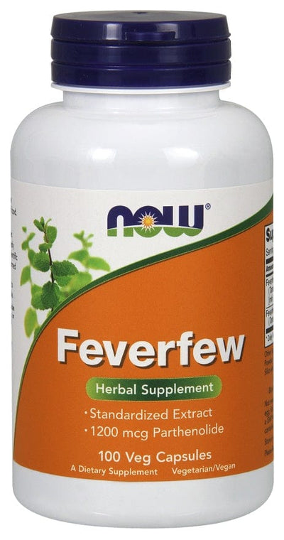 NOW Foods Health and Wellbeing Feverfew - 100 vcaps