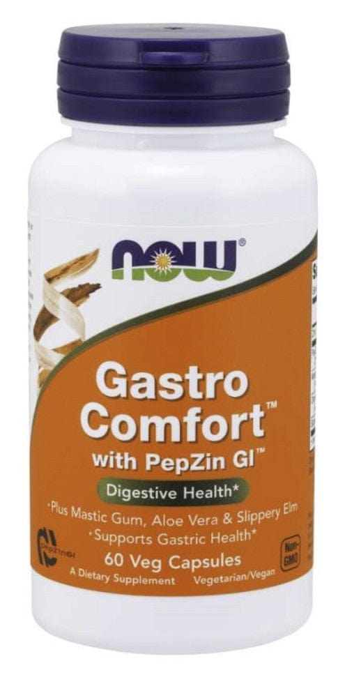 NOW Foods Health and Wellbeing Gastro Comfort with PepZin GI - 60 vcaps